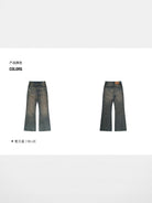 MASONPRINCE Distressed Boot Cut Washed Jeans in Blue #color_blue