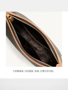 FION Monogram Crossbody Hobo Bag in Brown - Detail