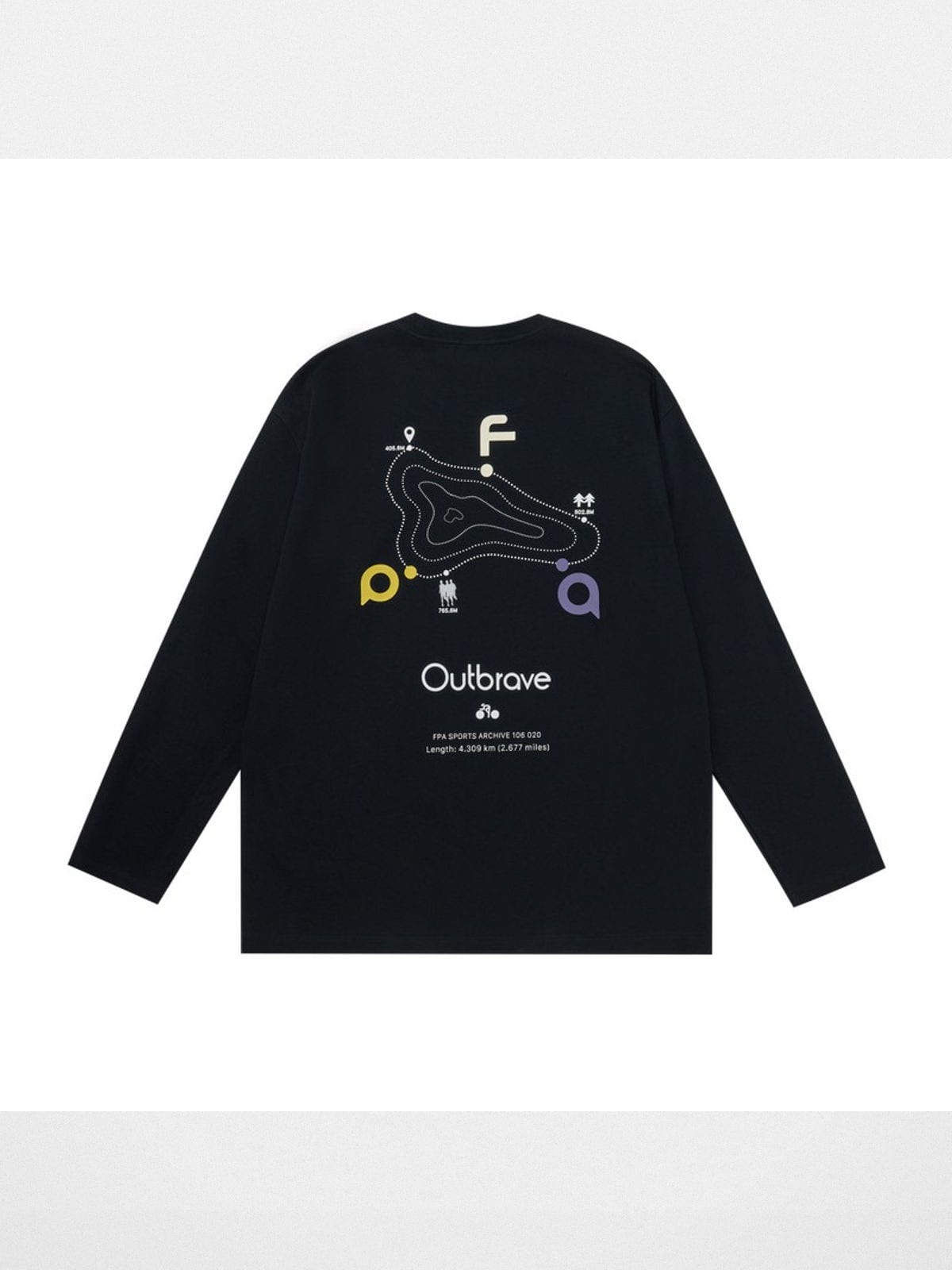 FPA Store Heavyweight Graphic Long Sleeve Tee in Black