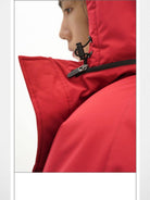 MasonPrince Waterproof Soft Shell Parka in Red - Detail