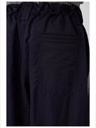 Simple Project Wide Leg Nylon Drawstring Trousers in Red - On Model