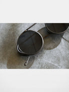 FUTURE UPDATE Detachable Side Shield Sunglasses in Black - Detail