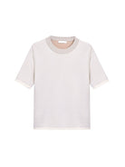 Roolrren Homme Tencel Silk Blend T Shirt in White