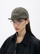MasonPrince Twisted Flat Top Cotton Cap in Olive - On Model