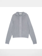 Simple Project Washi Paper Yarn Zip Hoodie in Gray