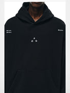 FPA Cotton Blend Logo Hoodie in Black - On Model