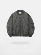 NANS Curved Panel Thinsulate Bomber in Gray