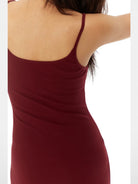 THELIGHT OFFICIAL Spaghetti Strap Cotton Maxi Dress in Black