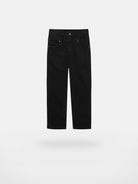 NANS Vintage Wash Micro Flare Jeans in Black