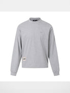Swfi Heavyweight Embroidered Mock Neck Tee in Gray