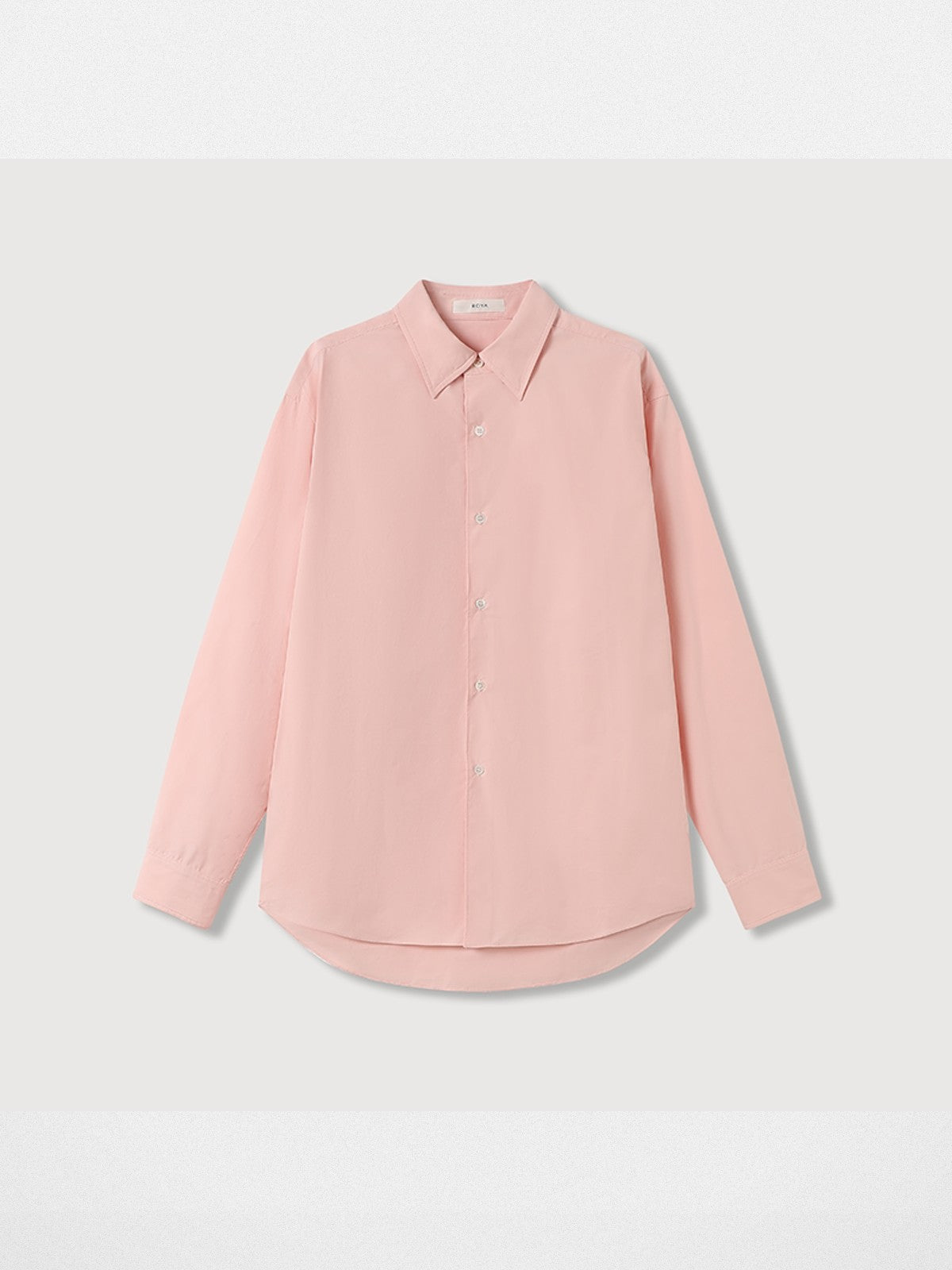 ROYA Long Staple Cotton Poplin Shirt in Pink