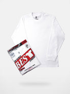 SWFI 260g Cotton Long Sleeve T Shirt in White