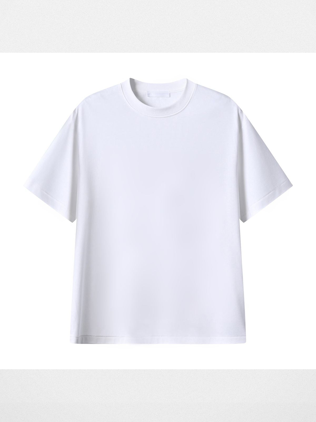 Roolrren Homme Silk Blend Crew Neck T Shirt in White