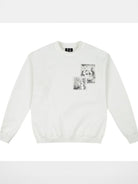 MEDM Angel Appliqu Fleece Sweatshirt in White