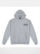 MEDM Embroidered Logo Fleece Hoodie in Gray