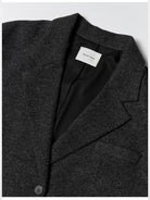 RandomPiece Oversized Wool Blend Blazer in Gray - Detail