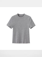 Acsense Studio Brushed Structured Shoulder Tee in Gray
