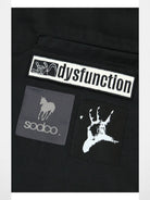 SOD Online Store Layered Sleeve Zip Up Shirt Jacket in Black - Detail