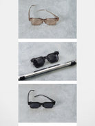 FUTURE UPDATE Irregular Geometric Sunglasses in Black - Lifestyle