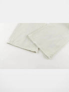 AFterTaste Bone White Vintage Washed Micro Flare Jeans in Sky Blue - Detail