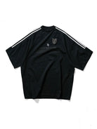 MasonPrince Oversized Raglan Football Tee in Black (Black)