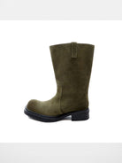 MasonPrince Wide Shaft Military Boots in Olive