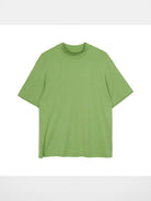Simple Project Merino Wool Blend Mock Neck T Shirt in Green