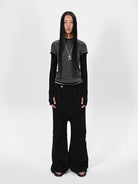 RARELY ALIKE Stretch Tencel Merino Knit Top in Note: Model Image Shows Layering Effect - On Model