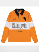 MEDM Embroidered Pegasus Rugby Polo in Orange