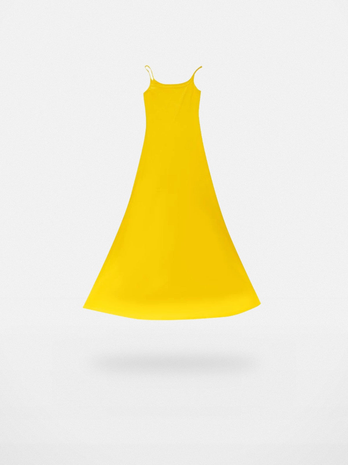 THELIGHT OFFICIAL Spaghetti Strap Cotton Maxi Dress in Black