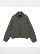 Simple Project Cloud Feel Half Zip Sweatshirt in Olive