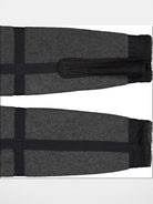 FaxCopyExpress Detachable Pad Cropped Fleece Jacket in Gray