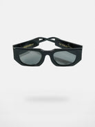 FUTURE UPDATE Rectangular Acetate Sunglasses in Black