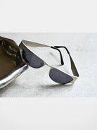 FUTURE UPDATE Stainless Steel Cyberpunk Sunglasses in Gray