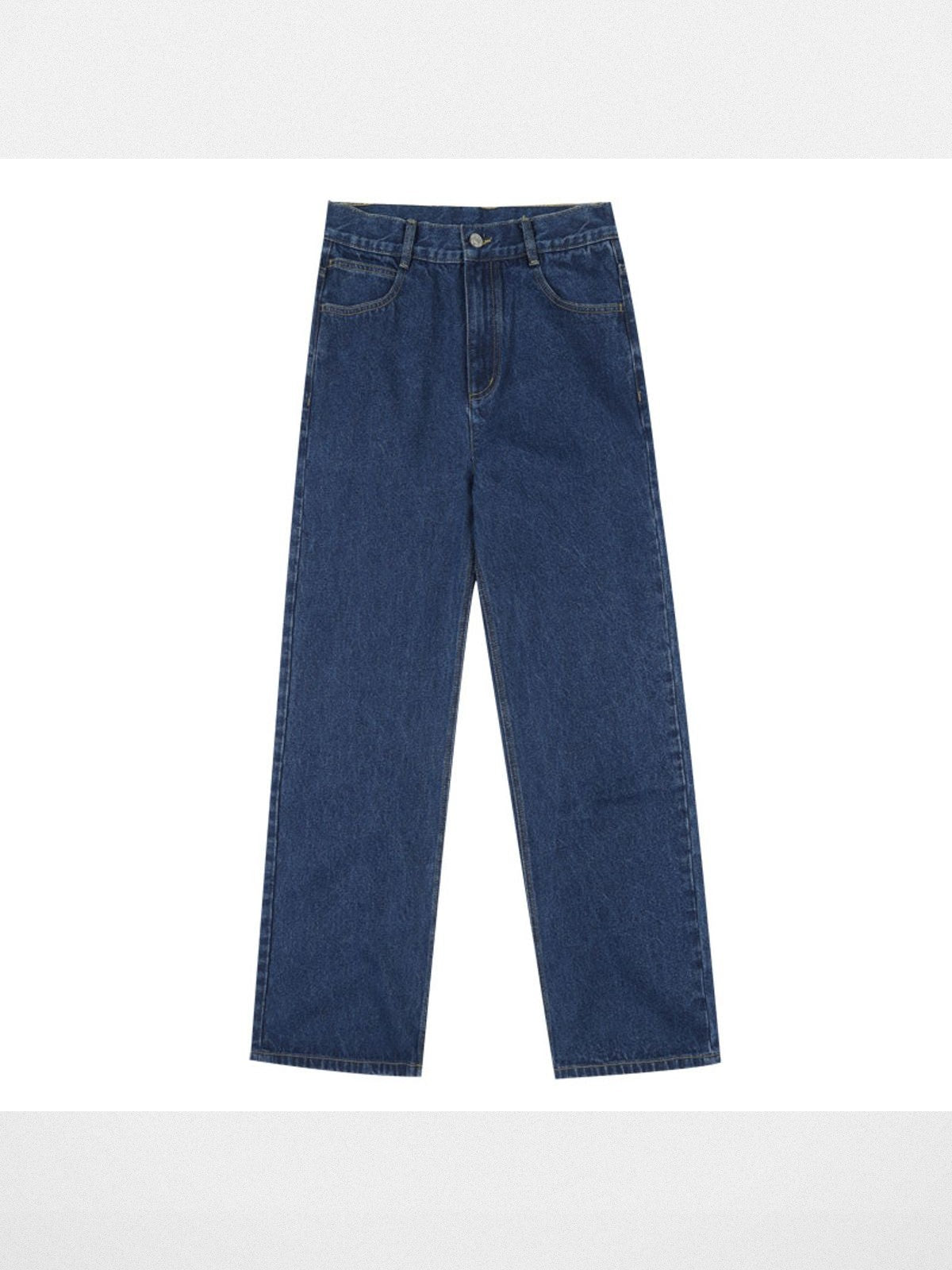 MEDM Washed Wide Leg Jeans in Denim