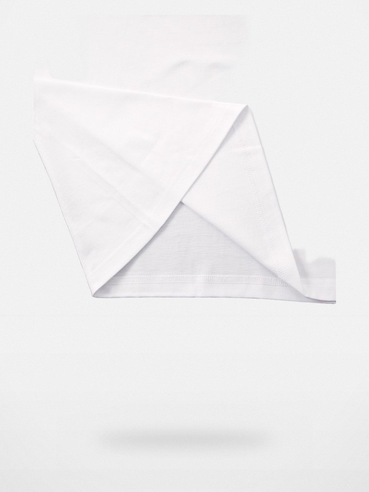 SWFI 260g Cotton Long Sleeve T Shirt in White - Detail