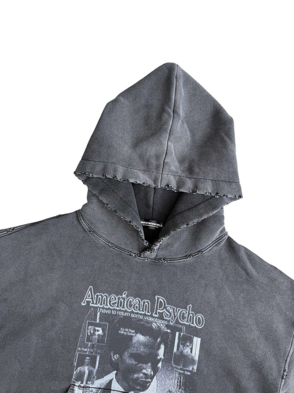 UNKNOWNWORLD Distressed Washed Graphic Hoodie in Black