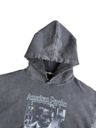 UNKNOWNWORLD Distressed Washed Graphic Hoodie in Black