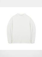 Nans Double Sided Fleece High Neck Tee in Cream