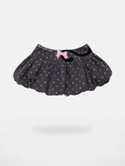 CFIERCE Embroidered Cat Tail Bubble Skirt in Gray