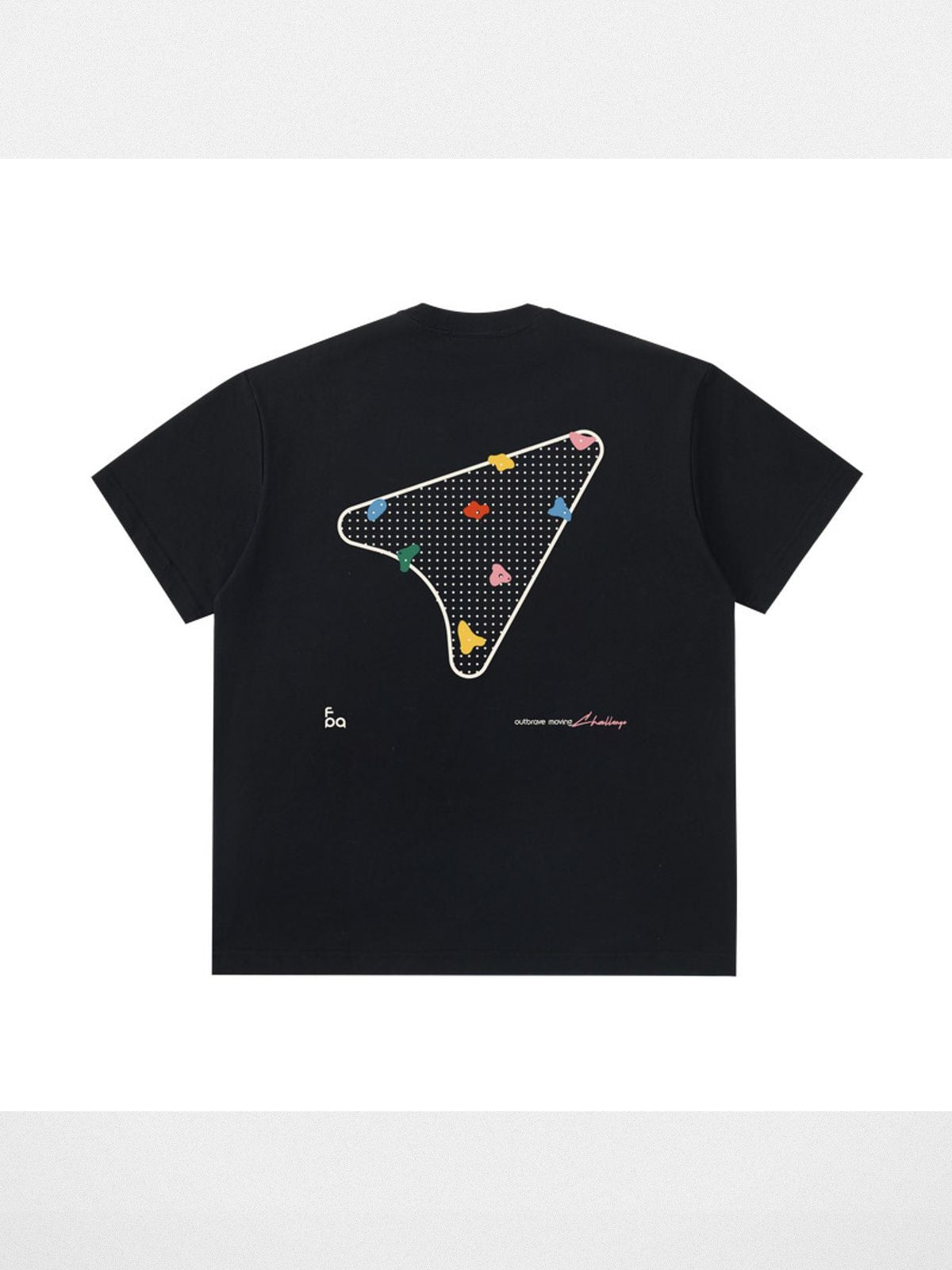 FPA Climbing Route Graphic T Shirt in Black