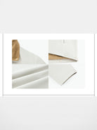 RARELY ALIKE Fleece Lined Technical Hooded Jacket in White - Detail