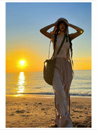 LOSTCTRL Ruched Panel Pants