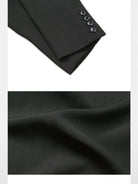 SOD Deconstructed Asymmetric Wool Blazer in Black - Detail