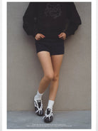 OLDORDER Turbo Lite Retro GAT Sneakers in Black - On Model