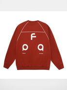 FPA Contrast Stitch Thermal Sweatshirt in Burgundy