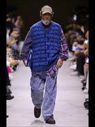 MASONPRINCE Embossed Pattern Wool Blend Vest in Green