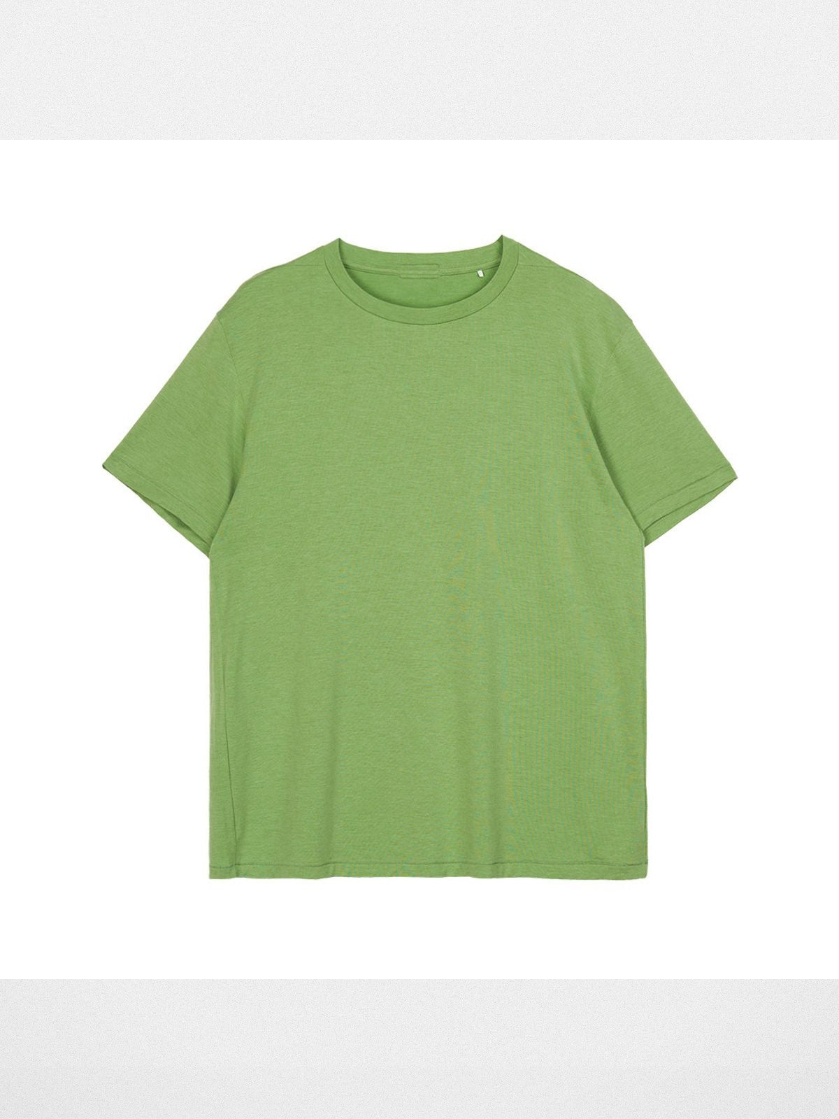 Simple Project Merino Wool Blend Crew T Shirt in Green