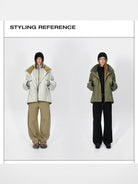 RARELY ALIKE Fleece Lined Technical Hooded Jacket in White - On Model
