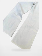 AFterTaste Bone White Vintage Washed Micro Flare Jeans in Sky Blue - Detail